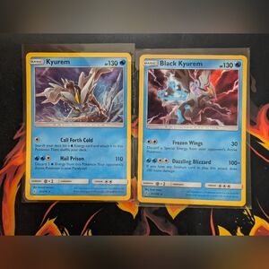 Kyurem and Black Kyurem Holo Pokémon Cards